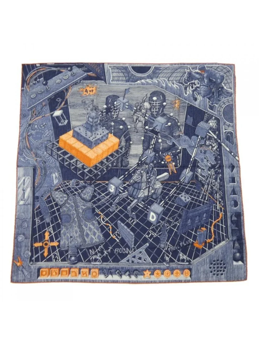 Hermes the Game Signe Elias Kafouros Carre H 100 Shawl Scarf